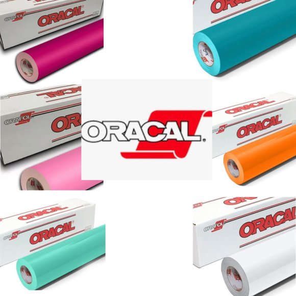 Oracal 6 Pack 12" x 1 Yard 651 Series Outdoor Cricut Adhesive Vinyl Sticker Roll - Picture 1 of 11